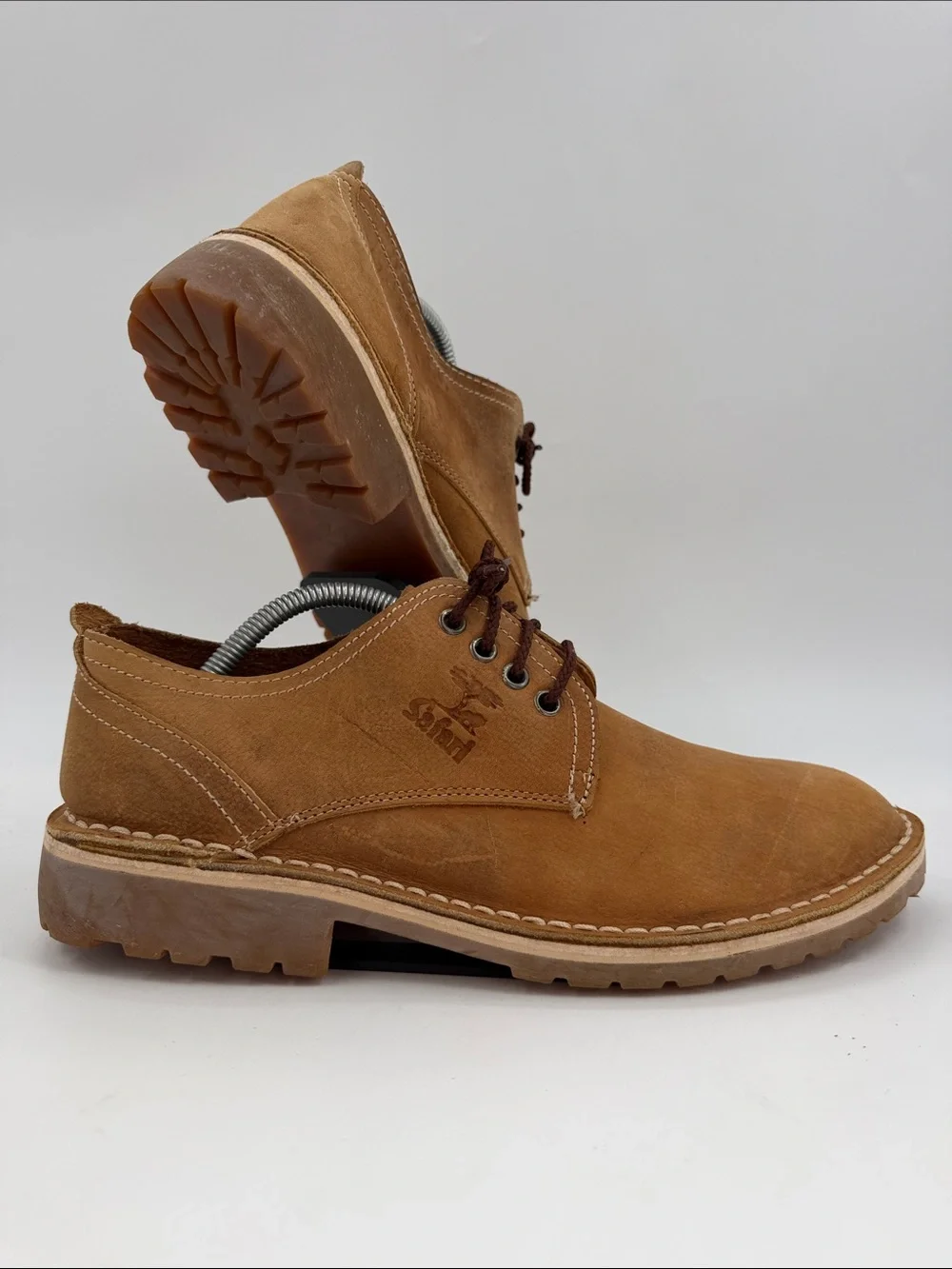Authentic Bata Safari Kenya Low Cut Oxfords Desert Shoes Men's 9.5 Wheat NuBuck